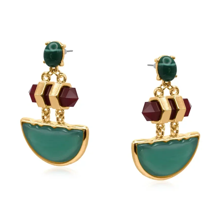 Big Metal Alanna Statement Abstract Earrings