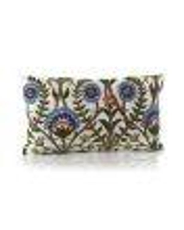 Flourish & Foliage Embroidered Cushion