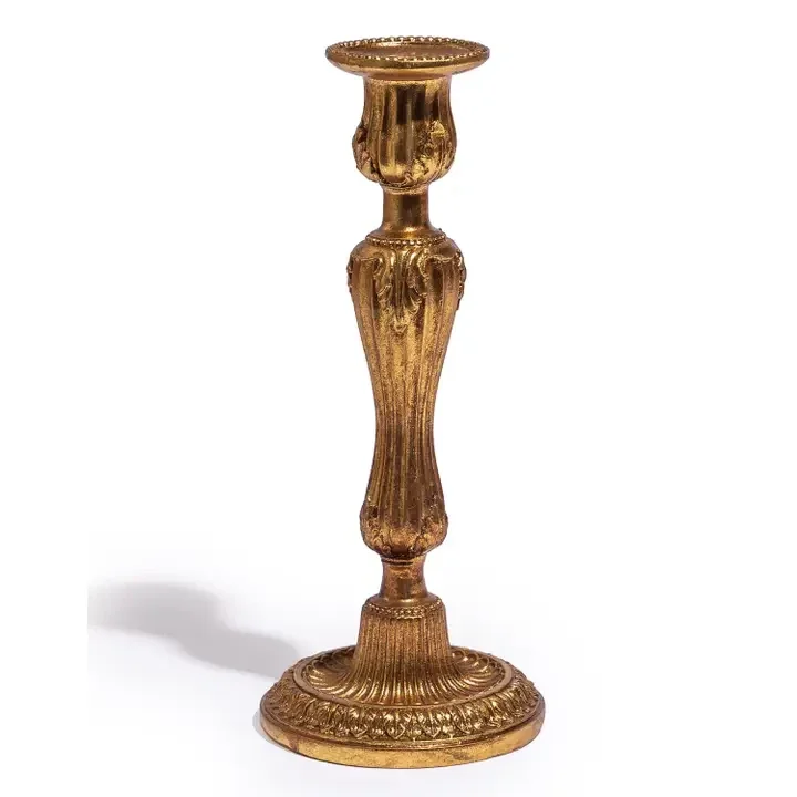 Antique Gold Empire Candlestick