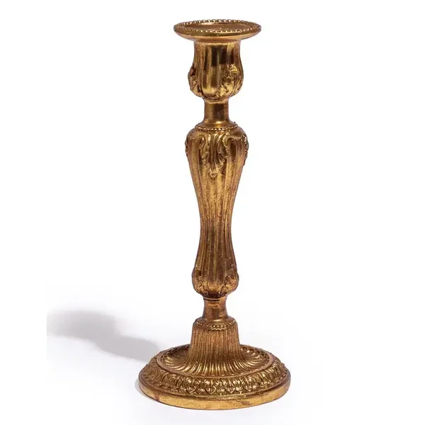 Antique Gold Empire Candlestick