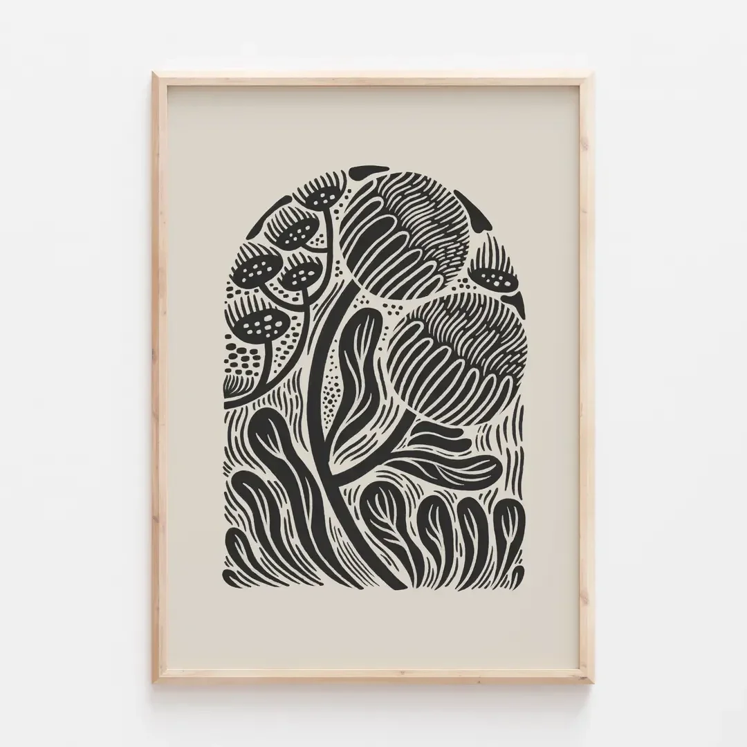 Lauren Marina A4 'bloom' Flowers Art Print