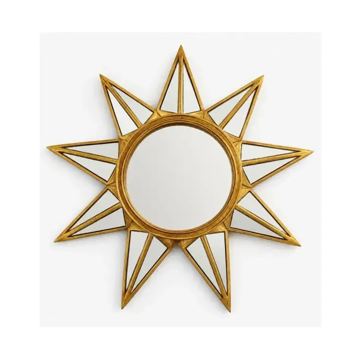 Antique Gold "Mirrored Star" Wall Mirror