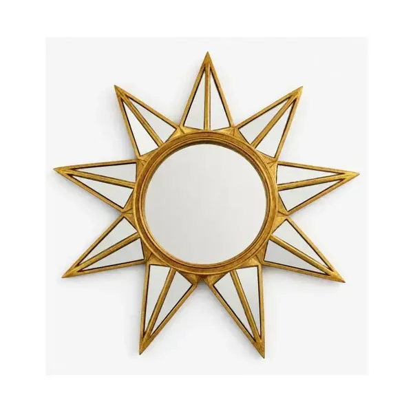 Antique Gold "Mirrored Star" Wall Mirror