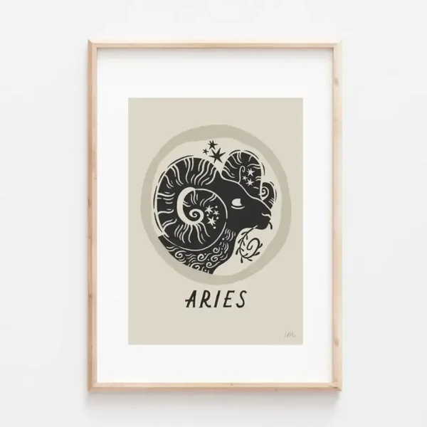 Lauren Marina Horoscope Print - Aries
