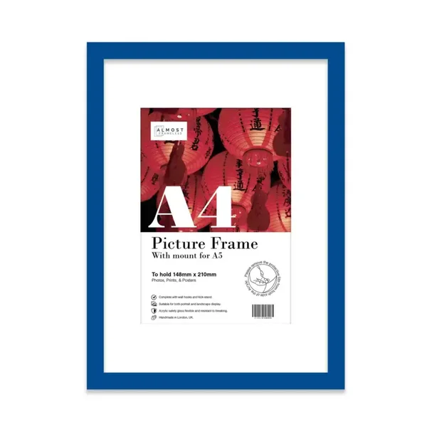Blue A4 Frame with Mount for A5