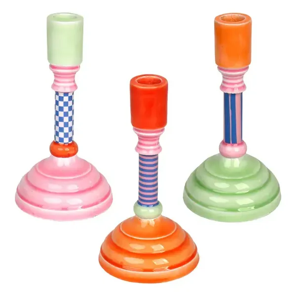 Enamel Candle Holders
