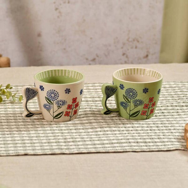 Flourish & Foliage Stoneware Mug