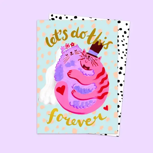 Eleanor Bowmer Let's Do This Forever Wedding Card