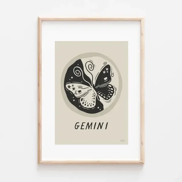 Lauren Marina Horoscope Print - Gemini