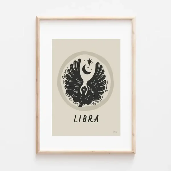 Lauren Marina Horoscope Print - Libra