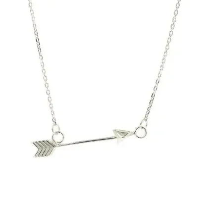 Sterling Silver Cupid's Arrow Necklace