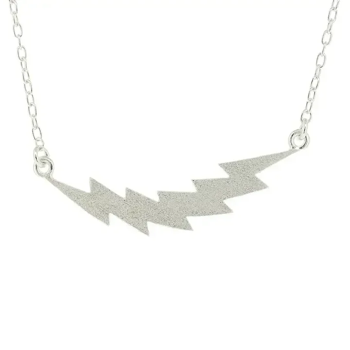 Sterling Silver Lightning Necklace