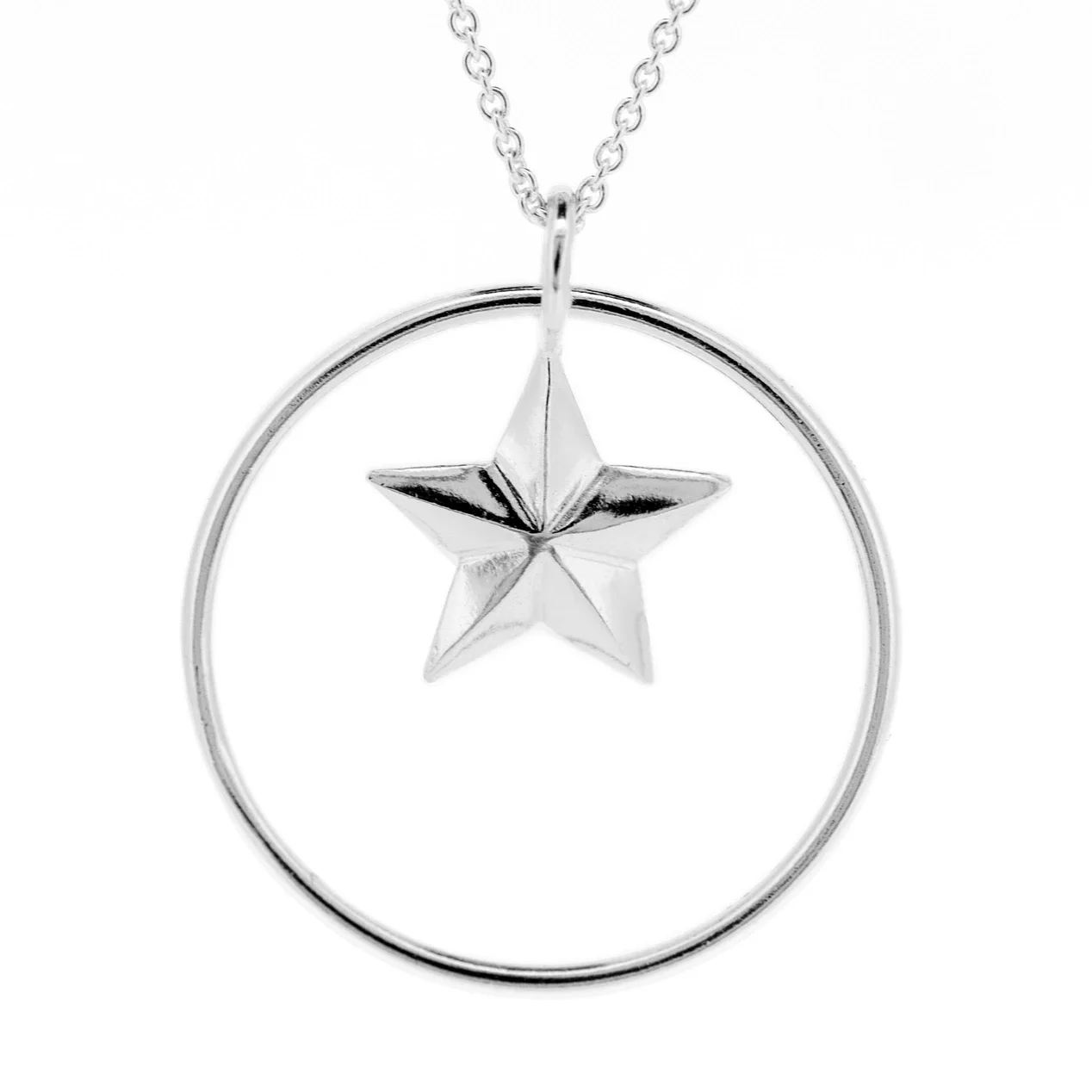 Sterling Silver Celestial Star Necklace