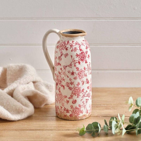 Stoneware Toile De Jouy Decorative Jug