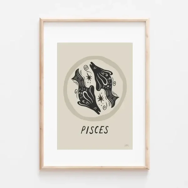 Lauren Marina Horoscope Print - Pisces