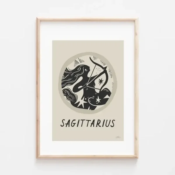 Lauren Marina Horoscope Print - Saggitarius