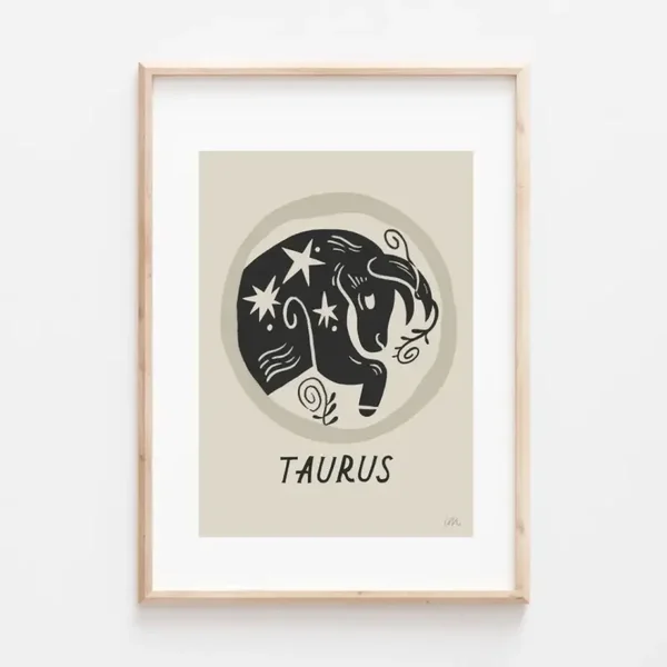 Lauren Marina Horoscope Print - Taurus