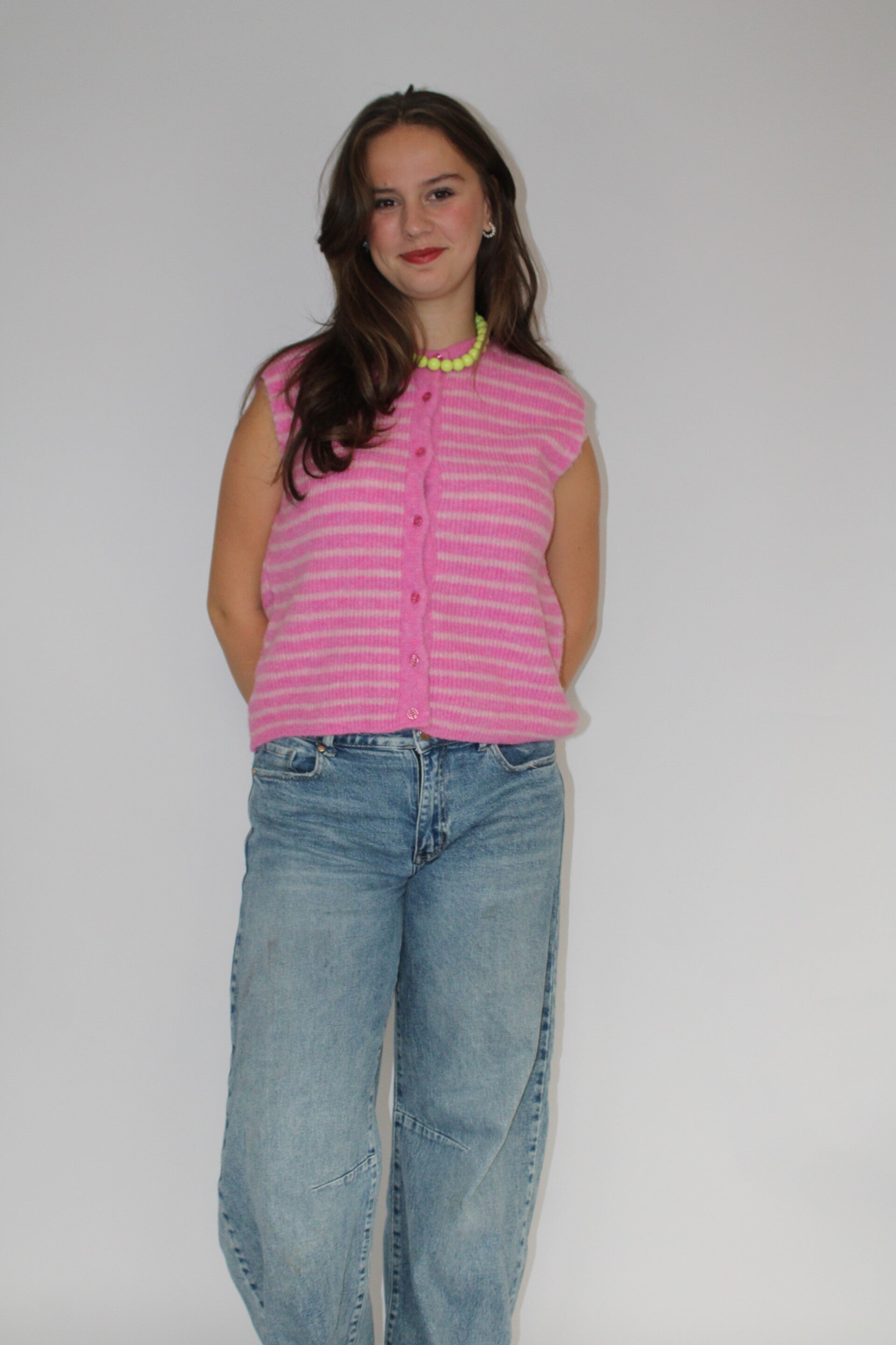 “Pien” gilet roze