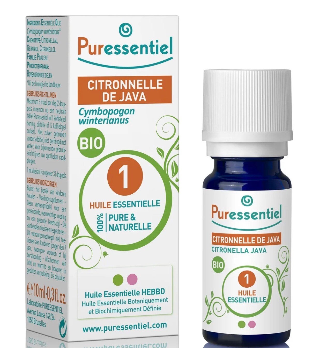 Puressentiel – Expert Citronnelle de Java Huile Essentielle Bio 10 ml