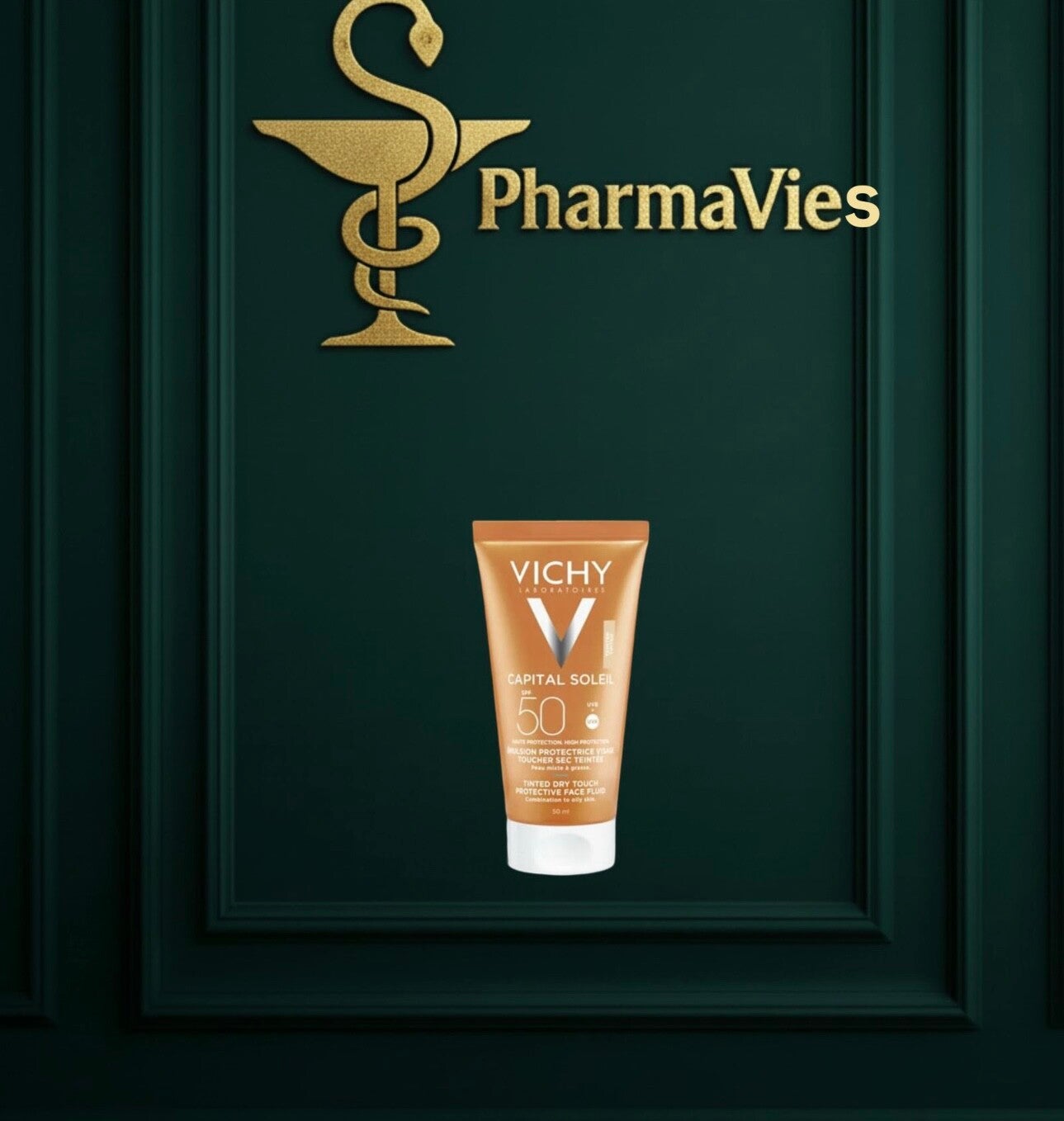 Vichy Capital Soleil Fluide Toucher Sec Teinté SPF50