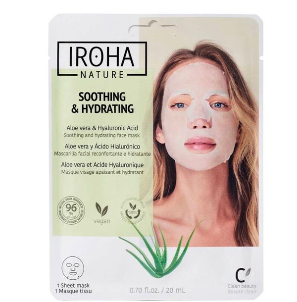 IROHA – Masque Visage en Tissu Apaisant & Hydratant – 20 ml