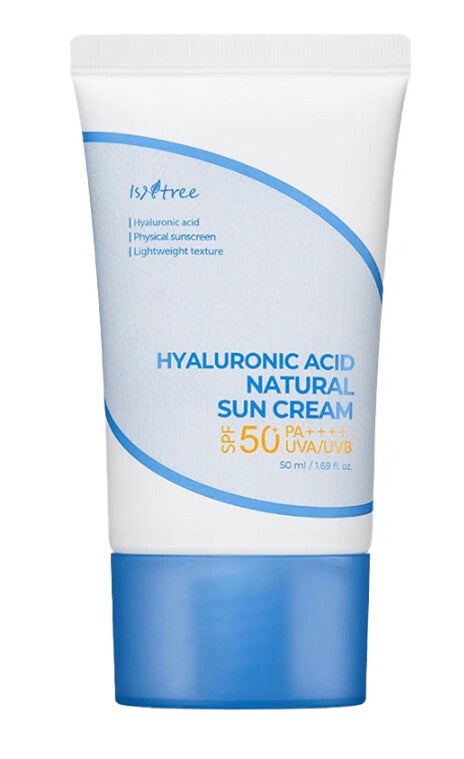 Isntree Hyaluronic Acid Natural Sun Cream – Crème Solaire Naturelle à l’Acide Hyaluronique SPF50+