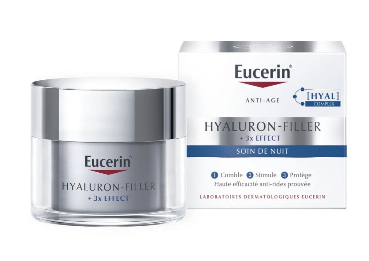EUCERIN HYALURON-FILLER +3X EFFECT SOIN DE NUIT CREME ANTIRIDES & ANTI-ÂGE POT 50ML