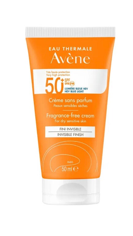AVÈNE SOLAIRE SPF 50+ CRÈME SANS PARFUM 50ML