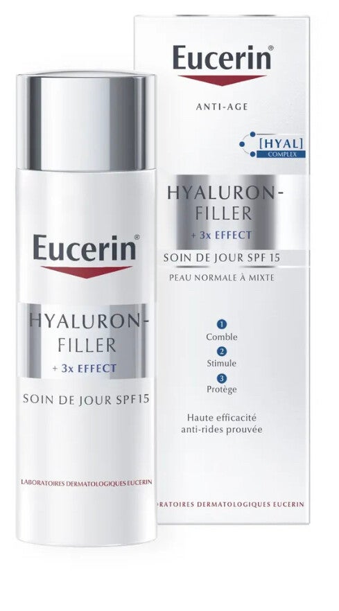 Eucerin Hyaluron-Filler Soin de Jour SPF15 – 3x Effect