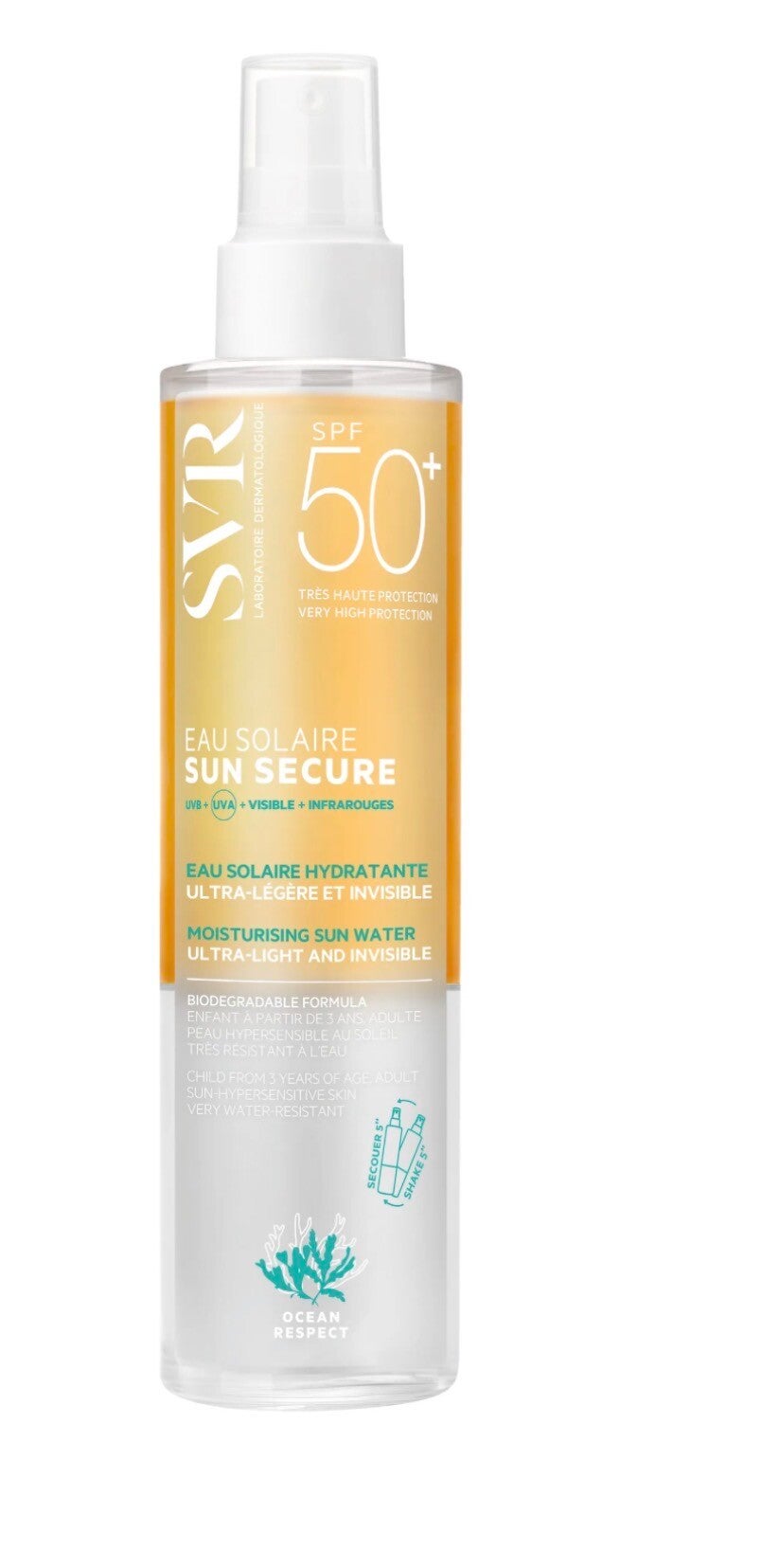 SVR – Sun Secure Eau Solaire SPF 50+ – 200 ml