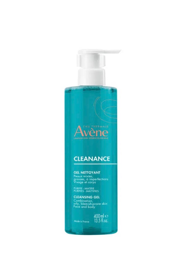 AVENE CLEANANCE GEL NETTOYANT 400ML — Peau acnéique