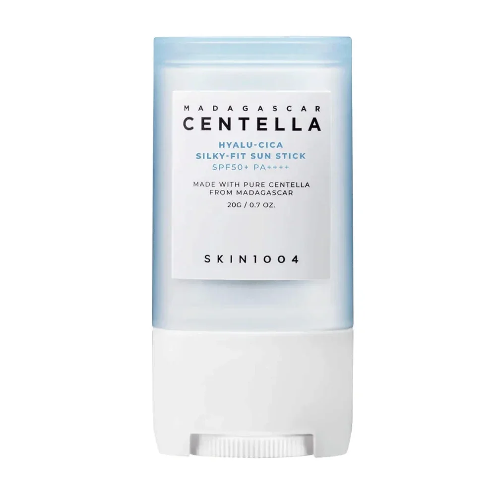 SKIN1004 Madagascar Centella Hyalu-Cica Silky-Fit Sun Stick SPF50+ PA++++ 20 g – Stick Solaire Soyeux