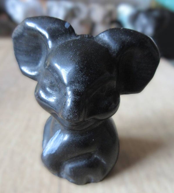 Koala groot Sneeuwvlok obsidiaan (#425)