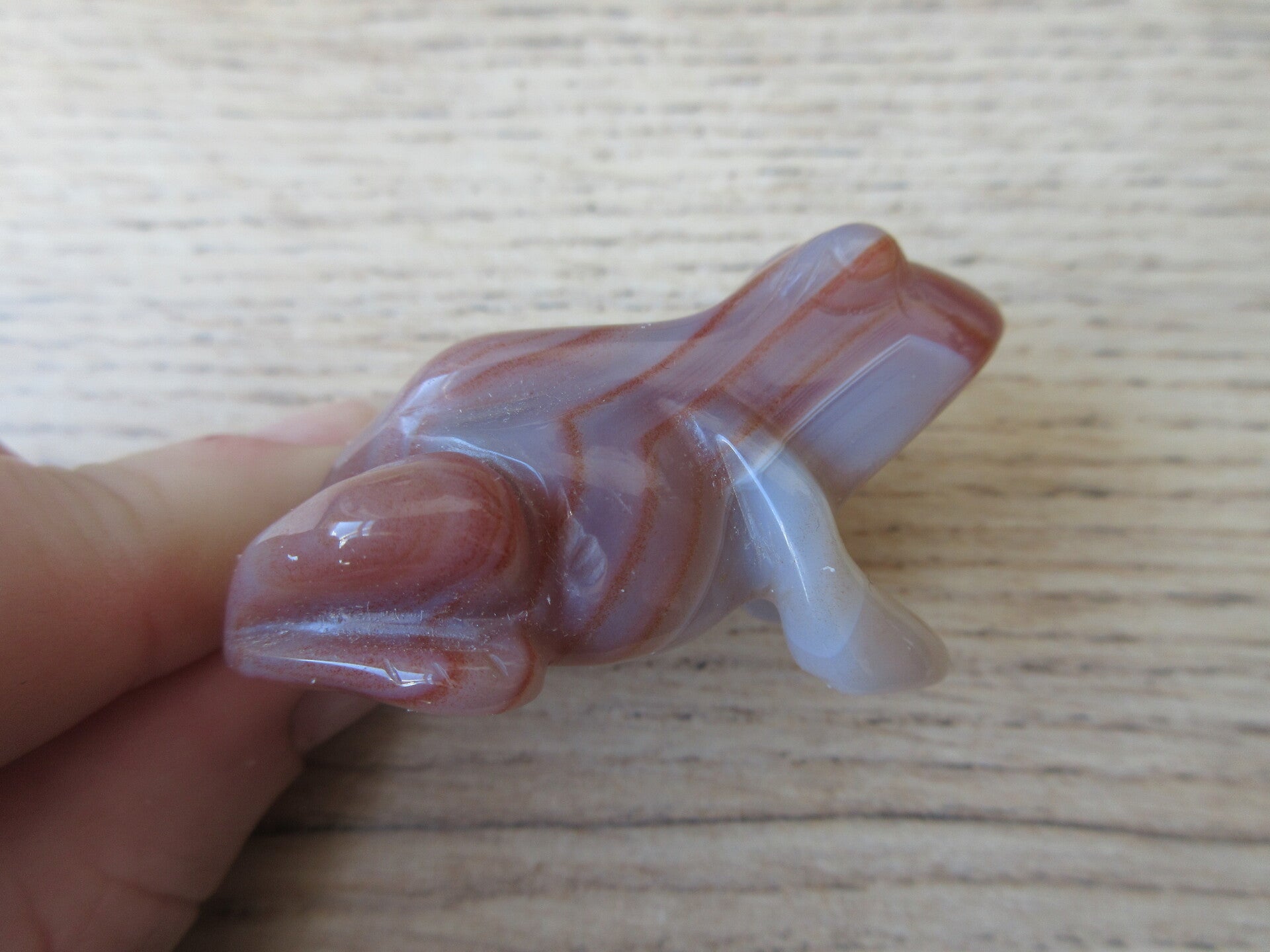 Kikker Roze Agaat (#43)