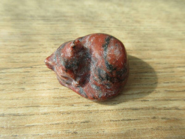 Kat Liggend Groot  Brecci Jaspis (#584)