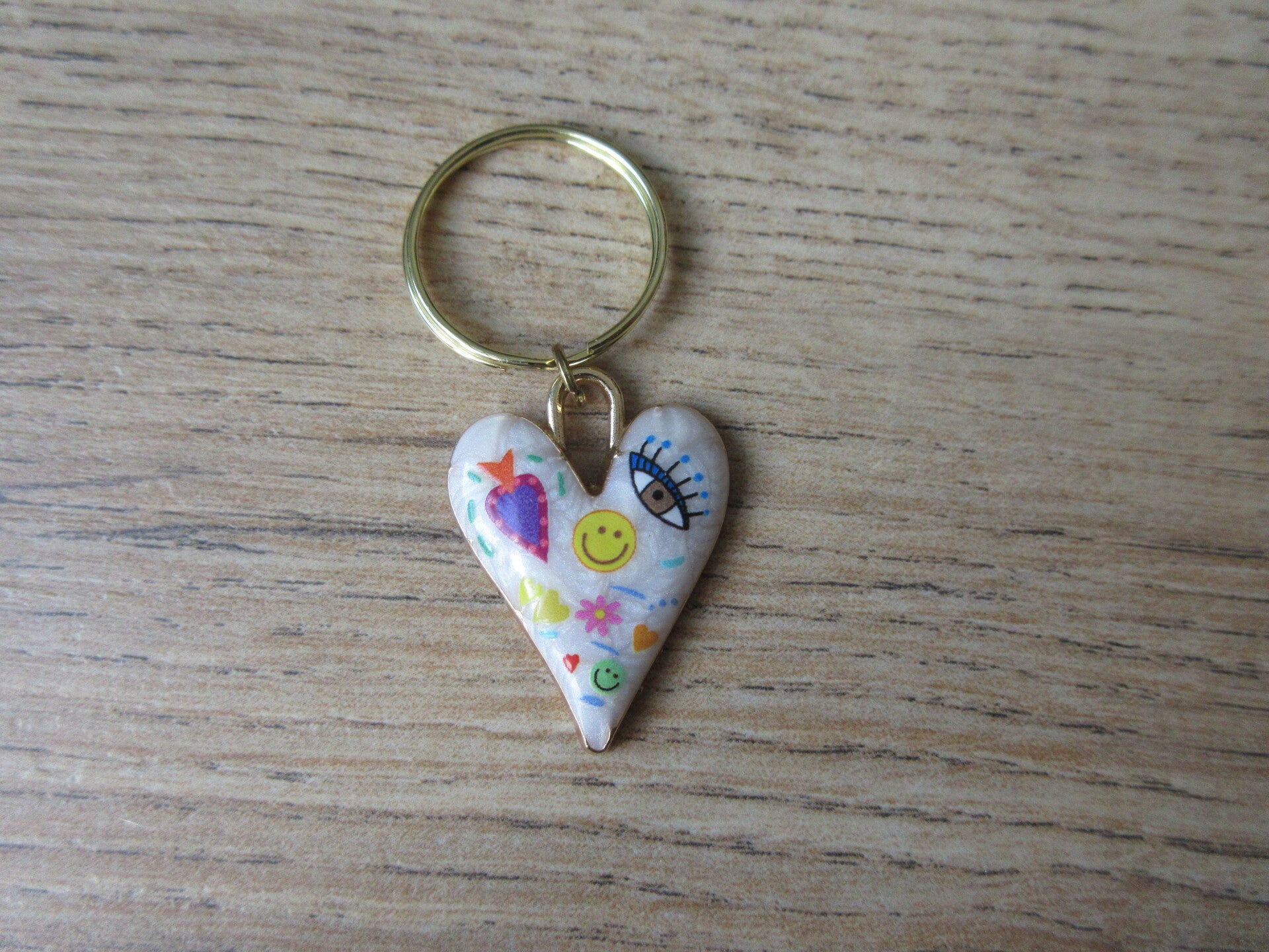 Sleutelhanger Hart Goud 4