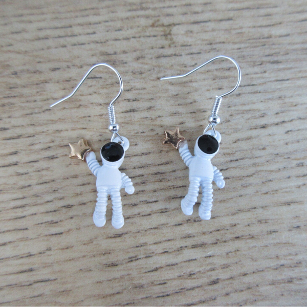 Oorbellen Astronaut met ster