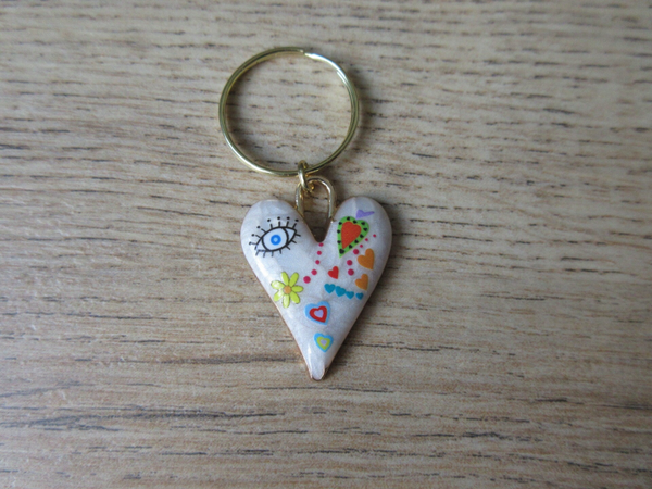 Sleutelhanger Hart Goud 2