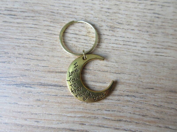 Sleutelhanger Maan Goud