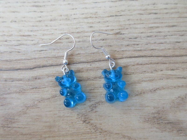Oorbellen Gummyberen Licht blauw