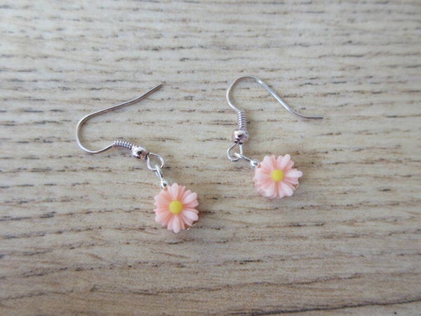 Oorbellen Bloemetjes Roze