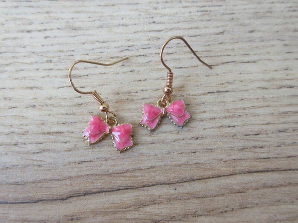 Oorbellen Strikje Roze