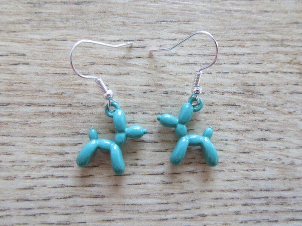 Oorbellen Ballonhond Teal