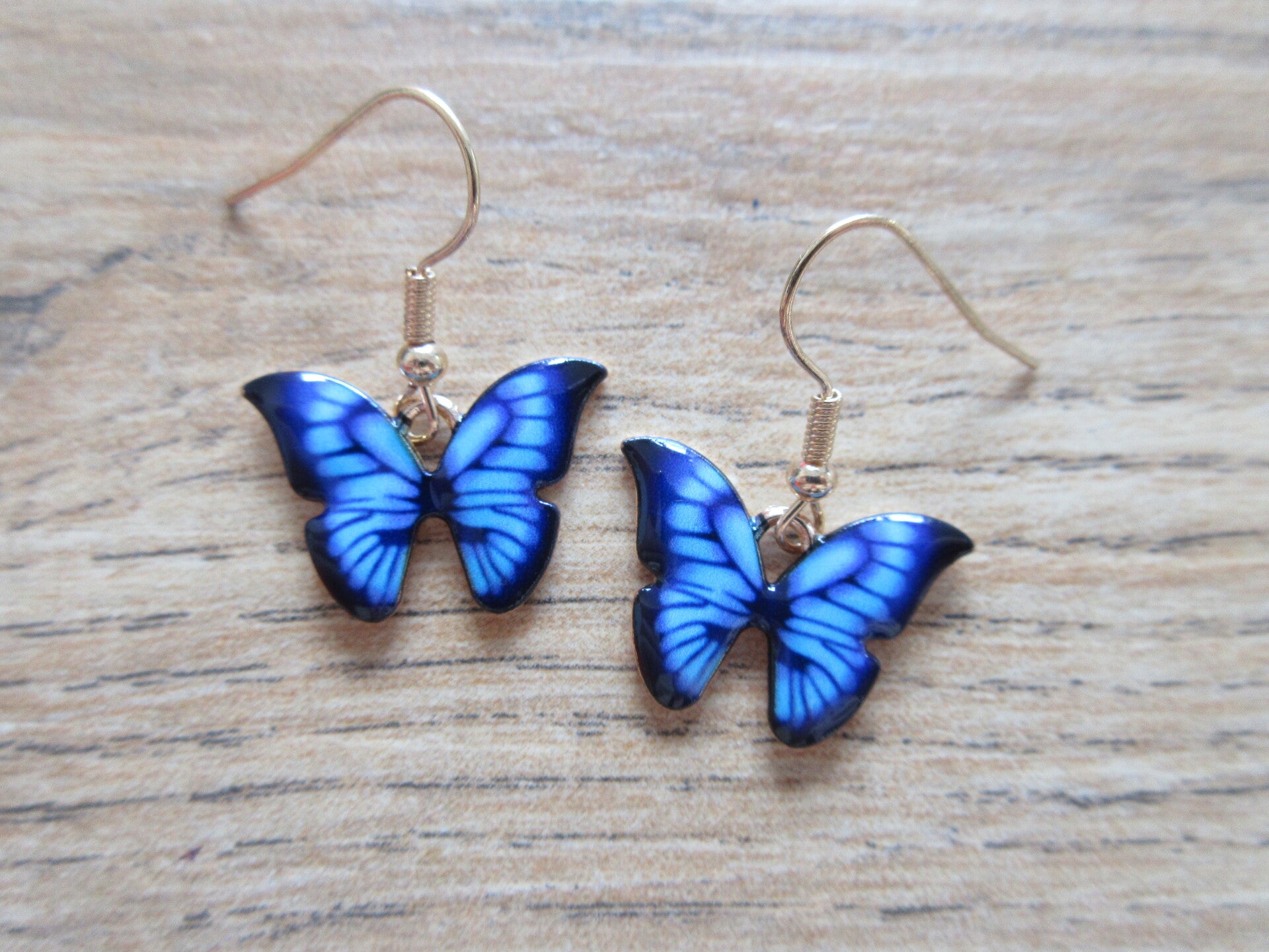Oorbellen Vlinders Blauw