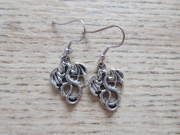 Oorbellen Draken Plat