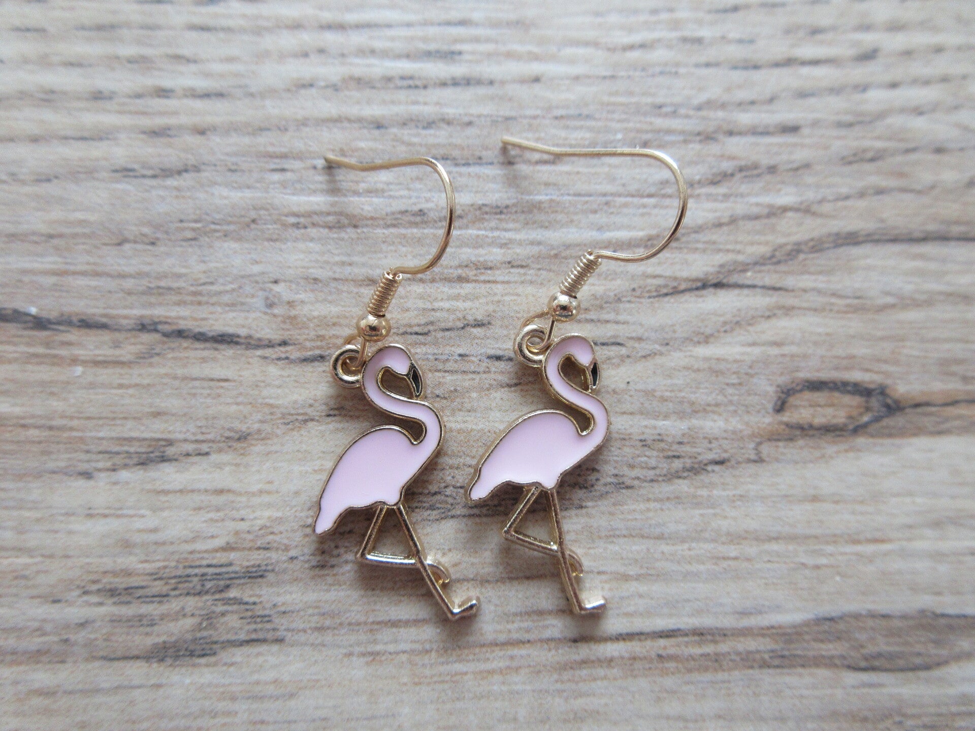 Oorbellen Flamingo Gekleurd