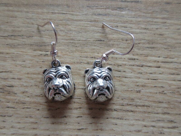 Oorbellen Bulldog hoofd