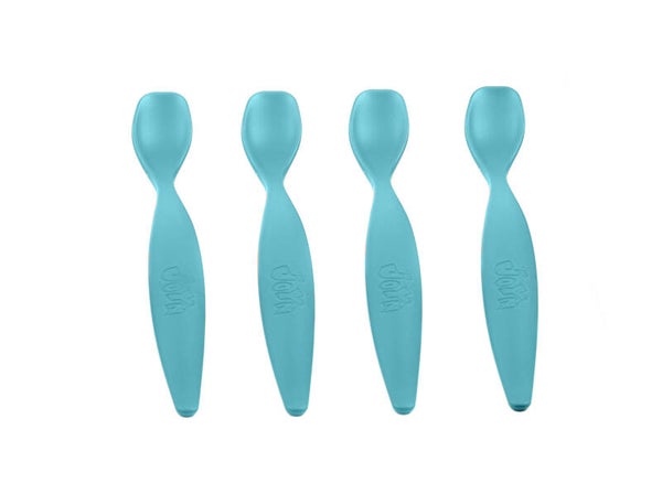 4 extra lange blauwe lepels