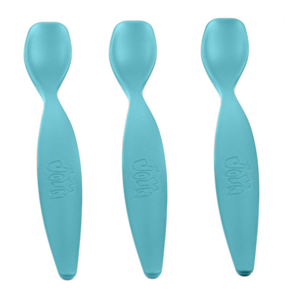 3 extra lange blauwe lepels