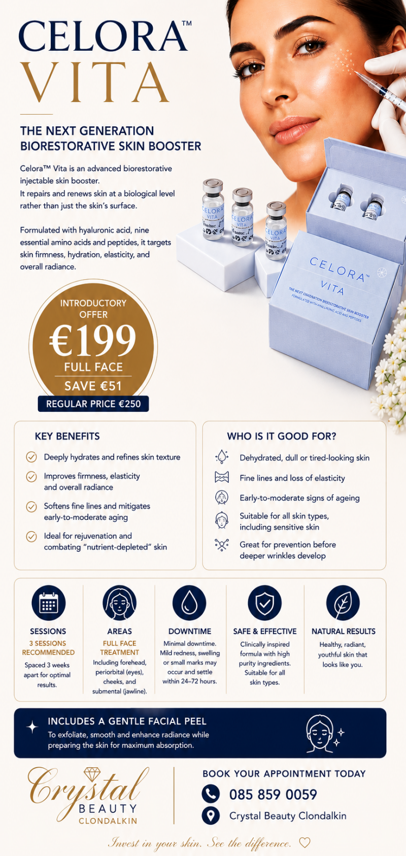 Celora Vita Clondalkin | Skin boosters D22 |  Facials Clondalkin | Beauty salon Clondalkin 